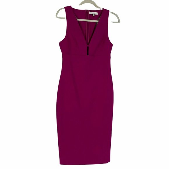 Likely Dresses & Skirts - Likely Womens Magenta Keyhole Sleeveless Zipper Albury Sheath Dress Size 6